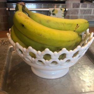 Vintage milk glass bowl